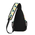 Pineapple Tropical Chest Crossbody Bag with Adjustable Strap Chest Crossbody Bag Food Printed Offshore