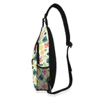 Pineapple Tropical Chest Crossbody Bag with Adjustable Strap Chest Crossbody Bag Food Printed Offshore