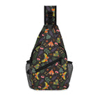 Dark Butterfly Chest Crossbody Bag with Adjustable Strap Default Title Chest Crossbody Bag animal Printed Offshore