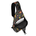 Dark Butterfly Chest Crossbody Bag with Adjustable Strap Chest Crossbody Bag animal Printed Offshore