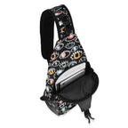 Eyes On Black Chest Crossbody Bag with Adjustable Strap Chest Crossbody Bag Printed Offshore