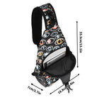 Eyes On Black Chest Crossbody Bag with Adjustable Strap Chest Crossbody Bag Printed Offshore