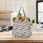 Pretty Moths And Butterflies 3 Pack of Foldable Shopping Bags 3-Pack Shopping Bags animal Printed Offshore