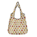 Round Pizzas On White 3 Pack of Foldable Shopping Bags Default Title 3-Pack Shopping Bags Food Printed Offshore