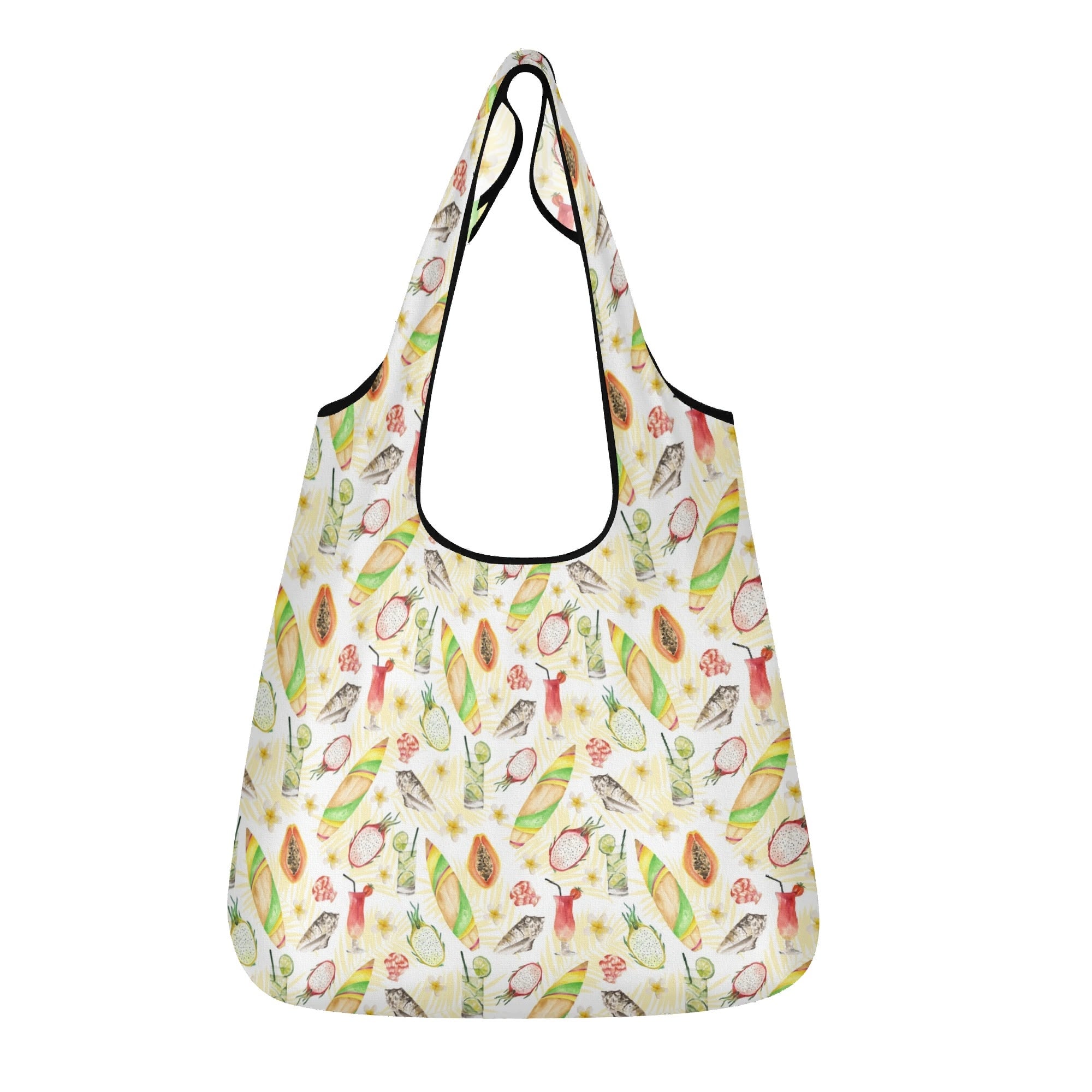 Tropical Surf 3 Pack of Foldable Shopping Bags Default Title 3-Pack Shopping Bags Printed Offshore Surf