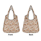 Peace And Love - 3 Pack of Foldable Shopping Bags 3-Pack Shopping Bags Printed Offshore Retro