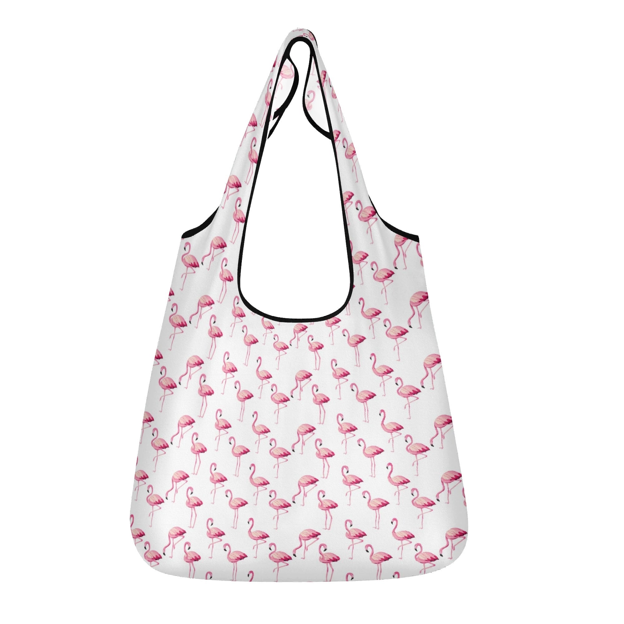 Flamingos 3 Pack of Foldable Shopping Bags Default Title 3-Pack Shopping Bags animal Printed Offshore