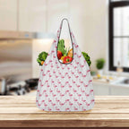 Flamingos 3 Pack of Foldable Shopping Bags 3-Pack Shopping Bags animal Printed Offshore