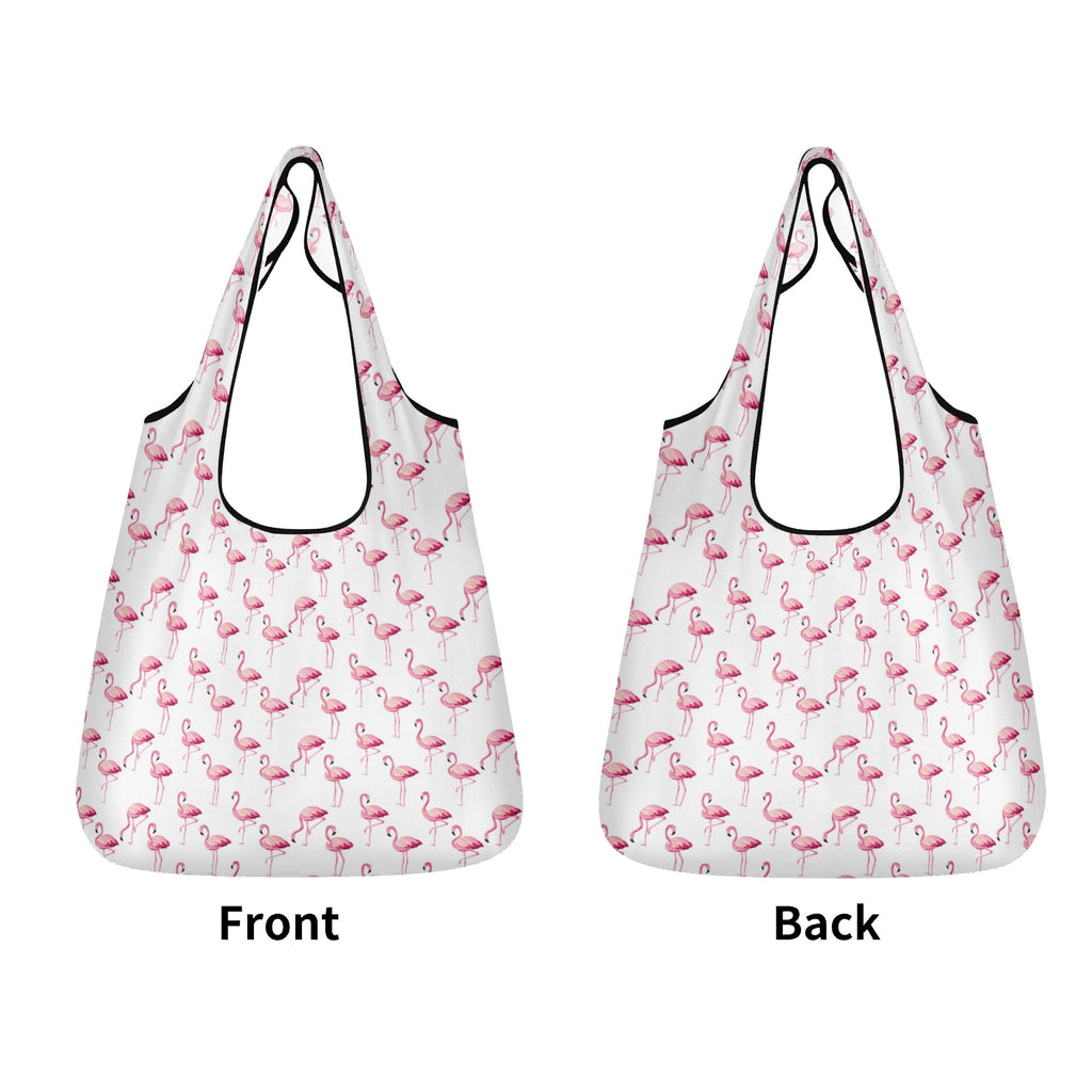 Flamingos 3 Pack of Foldable Shopping Bags 3-Pack Shopping Bags animal Printed Offshore