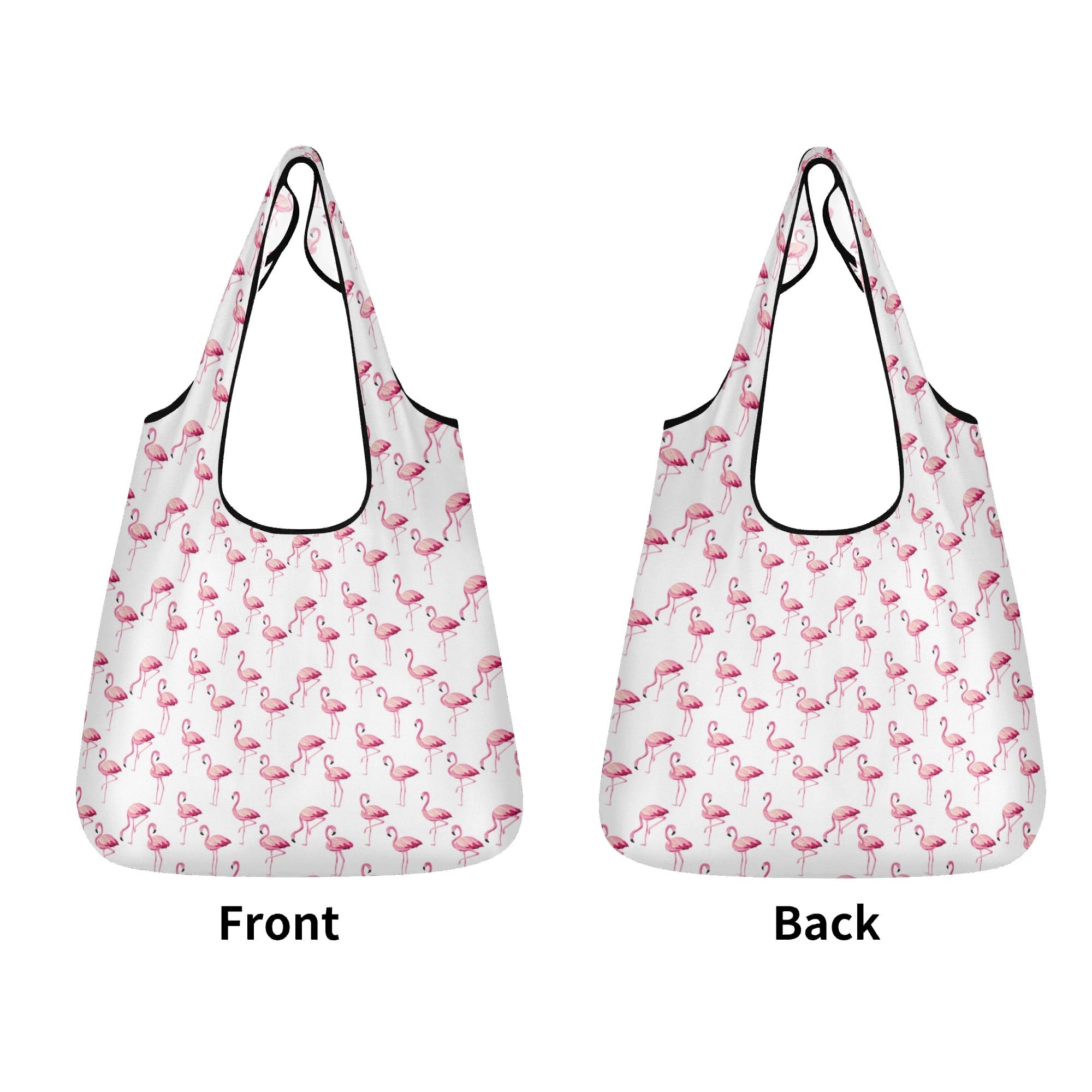 Flamingos 3 Pack of Foldable Shopping Bags 3-Pack Shopping Bags animal Printed Offshore