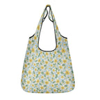 Delicate Frangipani 3 Pack of Foldable Shopping Bags Default Title 3-Pack Shopping Bags Food Printed Offshore