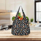 Eyes On Black 3 Pack of Foldable Shopping Bags 3-Pack Shopping Bags Printed Offshore