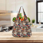 Watercolour Books 3 Pack of Foldable Shopping Bags 3-Pack Shopping Bags Printed Offshore Reading