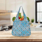 Dad Seagull 3 Pack of Foldable Shopping Bags 3-Pack Shopping Bags animal Dad Printed Offshore