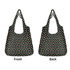 Colourful Cassettes - 3 Pack of Foldable Shopping Bags 3-Pack Shopping Bags Music Printed Offshore Retro