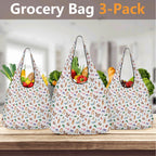 Cute Little Bugs 3 Pack of Foldable Shopping Bags 3-Pack Shopping Bags animal Printed Offshore
