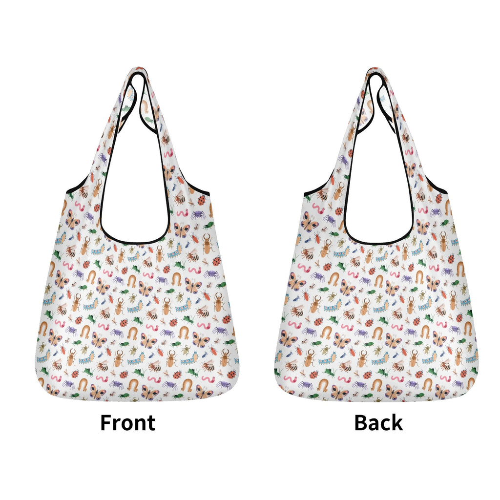 Cute Little Bugs 3 Pack of Foldable Shopping Bags 3-Pack Shopping Bags animal Printed Offshore