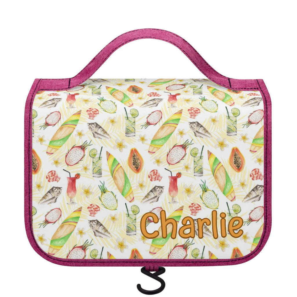 Personalised Tropical Surf Toiletry Cosmetic Travel Bag Default Title Personalised Cosmetic / Toiletry Bag Printed Offshore Surf