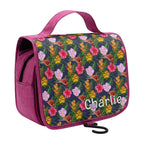 Personalised Tropical Floral Toiletry Cosmetic Travel Bag Personalised Cosmetic / Toiletry Bag Plants Printed Offshore