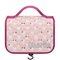 Personalised Pink Cats Toiletry Cosmetic Travel Bag Default Title Personalised Cosmetic / Toiletry Bag animal Printed Offshore