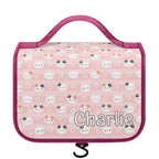 Personalised Pink Cats Toiletry Cosmetic Travel Bag Default Title Personalised Cosmetic / Toiletry Bag animal Printed Offshore