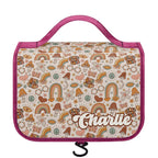 Personalised Peace And Love Toiletry Cosmetic Travel Bag Default Title Personalised Cosmetic / Toiletry Bag Printed Offshore Retro