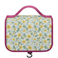 Personalised Delicate Frangipani Toiletry Cosmetic Travel Bag Default Title Personalised Cosmetic / Toiletry Bag Plants Printed Offshore