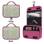 Personalised Delicate Frangipani Toiletry Cosmetic Travel Bag Personalised Cosmetic / Toiletry Bag Plants Printed Offshore