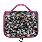 Personalised Eyes On Black Toiletry Cosmetic Travel Bag Default Title Personalised Cosmetic / Toiletry Bag Printed Offshore