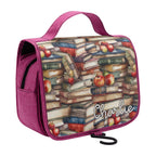 Personalised Watercolour Books Toiletry Cosmetic Travel Bag Personalised Cosmetic / Toiletry Bag Printed Offshore Reading