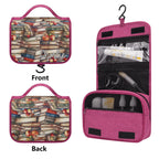 Personalised Watercolour Books Toiletry Cosmetic Travel Bag Personalised Cosmetic / Toiletry Bag Printed Offshore Reading