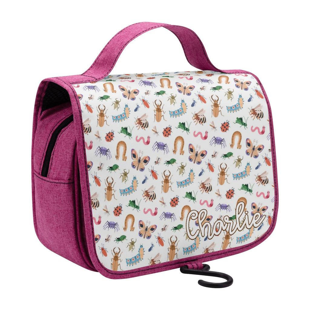 Personalised Cute Little Bugs Toiletry Cosmetic Travel Bag Personalised Cosmetic / Toiletry Bag animal Printed Offshore