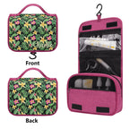 Personalised Frangipani Toiletry Cosmetic Travel Bag Personalised Cosmetic / Toiletry Bag Plants Printed Offshore