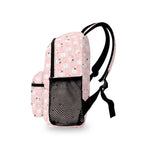 Personalised Pink Cats Small Kids Backpack, Name On Back Personalised Small Kids Backpack animal Printed Offshore