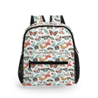Personalised Pretty Moths And Butterflies Small Kids Backpack, Name On Back Default Title Personalised Small Kids Backpack animal Printed Offshore