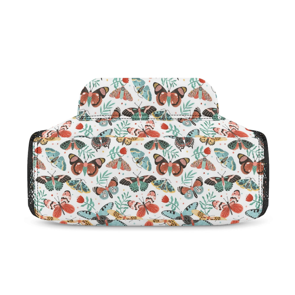 Personalised Pretty Moths And Butterflies Small Kids Backpack, Name On Back Personalised Small Kids Backpack animal Printed Offshore