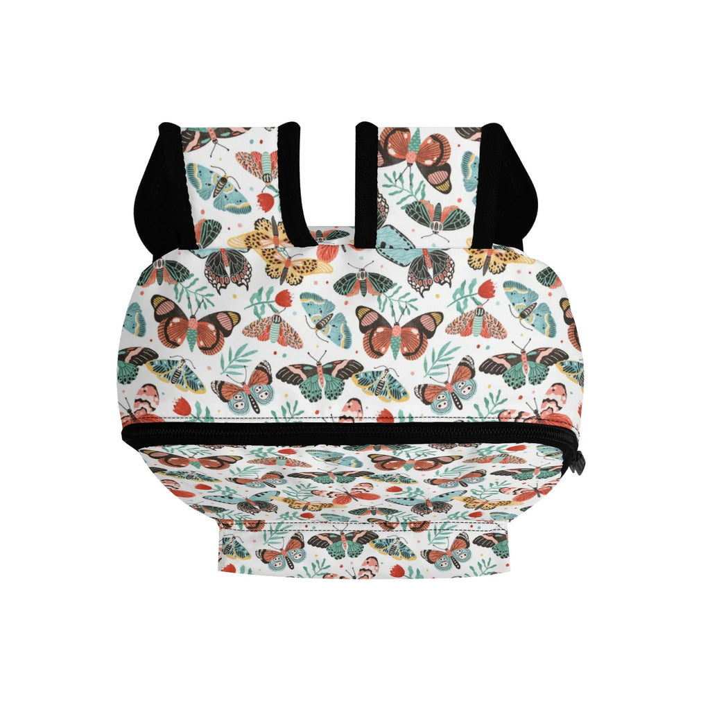 Personalised Pretty Moths And Butterflies Small Kids Backpack, Name On Back Personalised Small Kids Backpack animal Printed Offshore