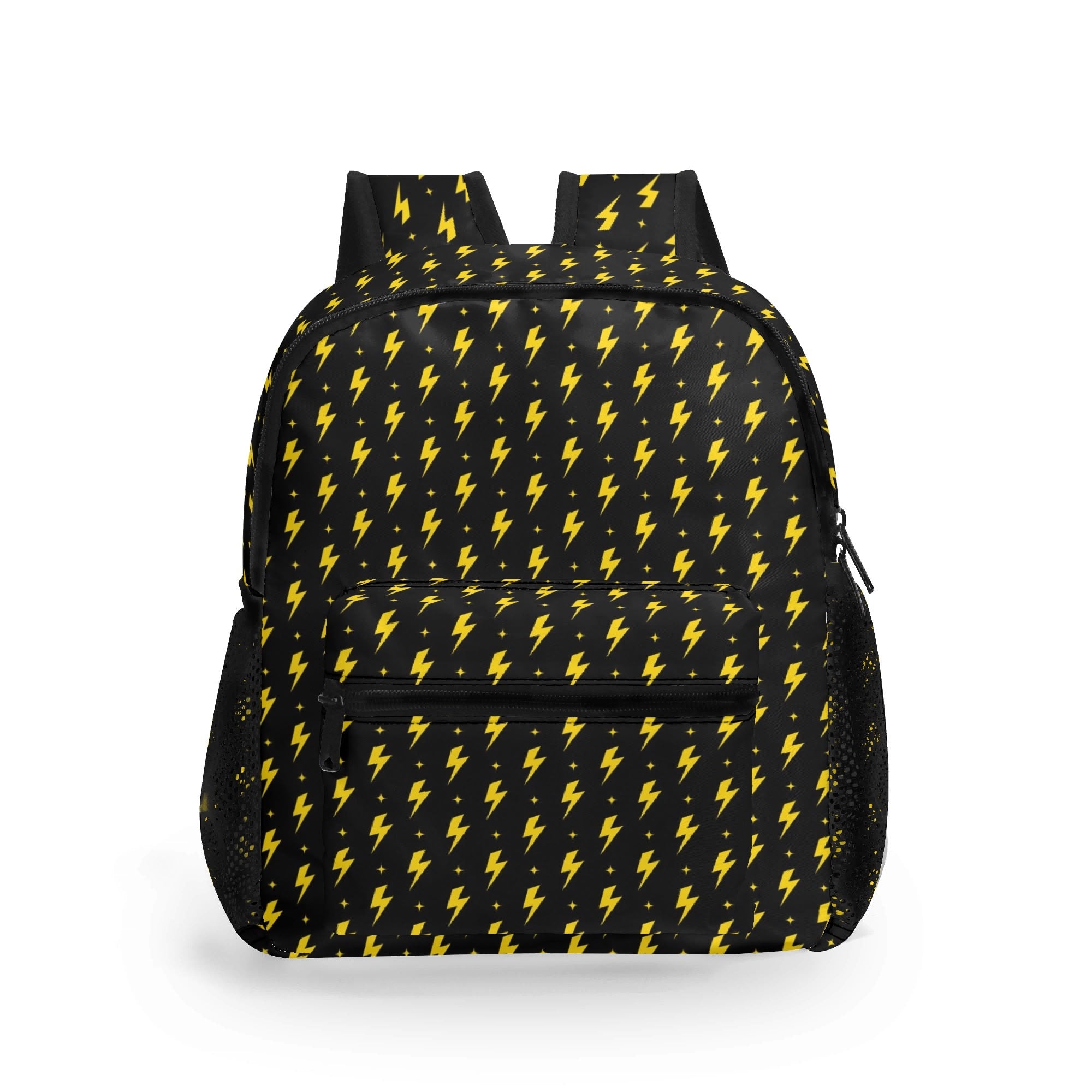 Personalised - Yellow Lightning - Small Kids Backpack, Name On Back Default Title Personalised Small Kids Backpack comic Printed Offshore