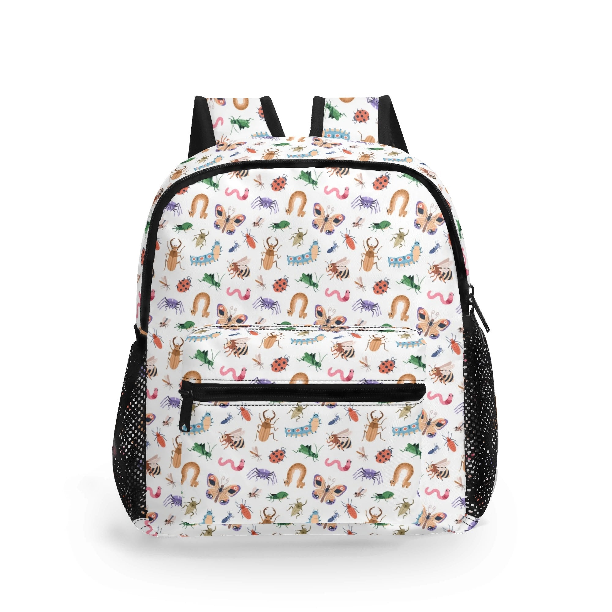 Personalised - Cute Little Bugs - Small Kids Backpack, Name On Back Default Title Personalised Small Kids Backpack animal Printed Offshore
