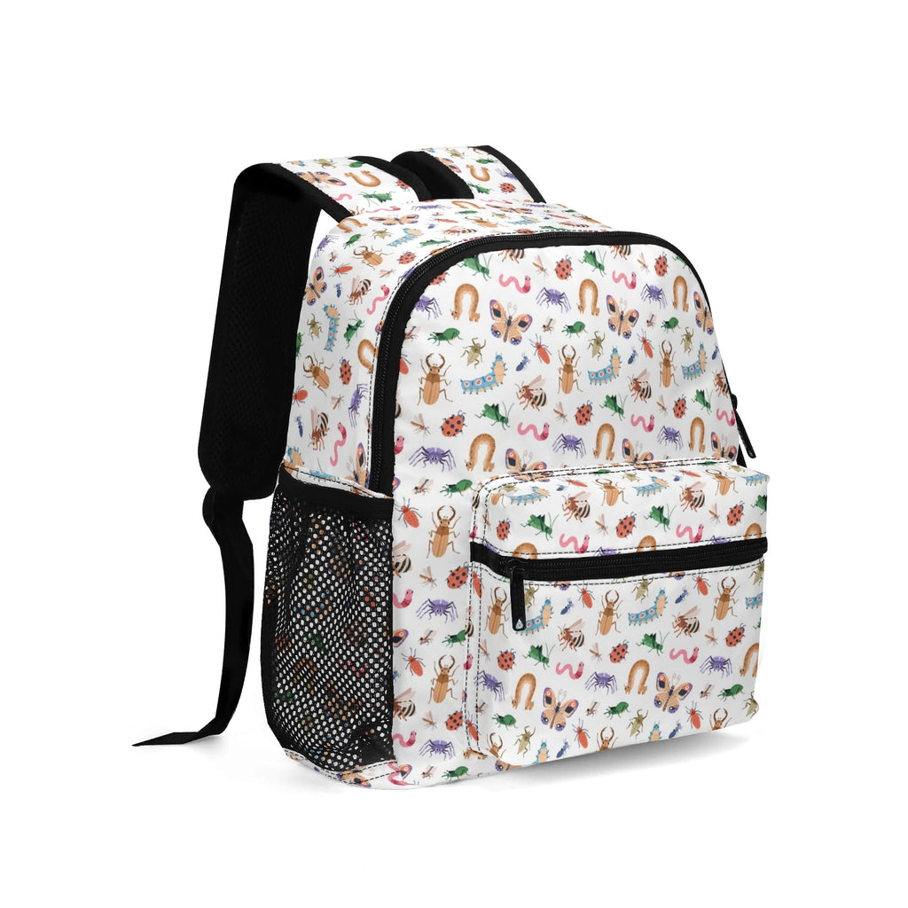 Personalised Cute Little Bugs Small Kids Backpack, Name On Back Personalised Small Kids Backpack animal Printed Offshore