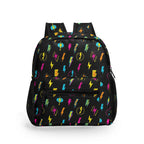 Personalised Fun Lightning, Comic Book Small Kids Backpack, Name On Back Default Title Personalised Small Kids Backpack comic Printed Offshore