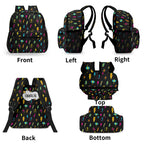 Personalised Fun Lightning, Comic Book Small Kids Backpack, Name On Back Personalised Small Kids Backpack comic Printed Offshore