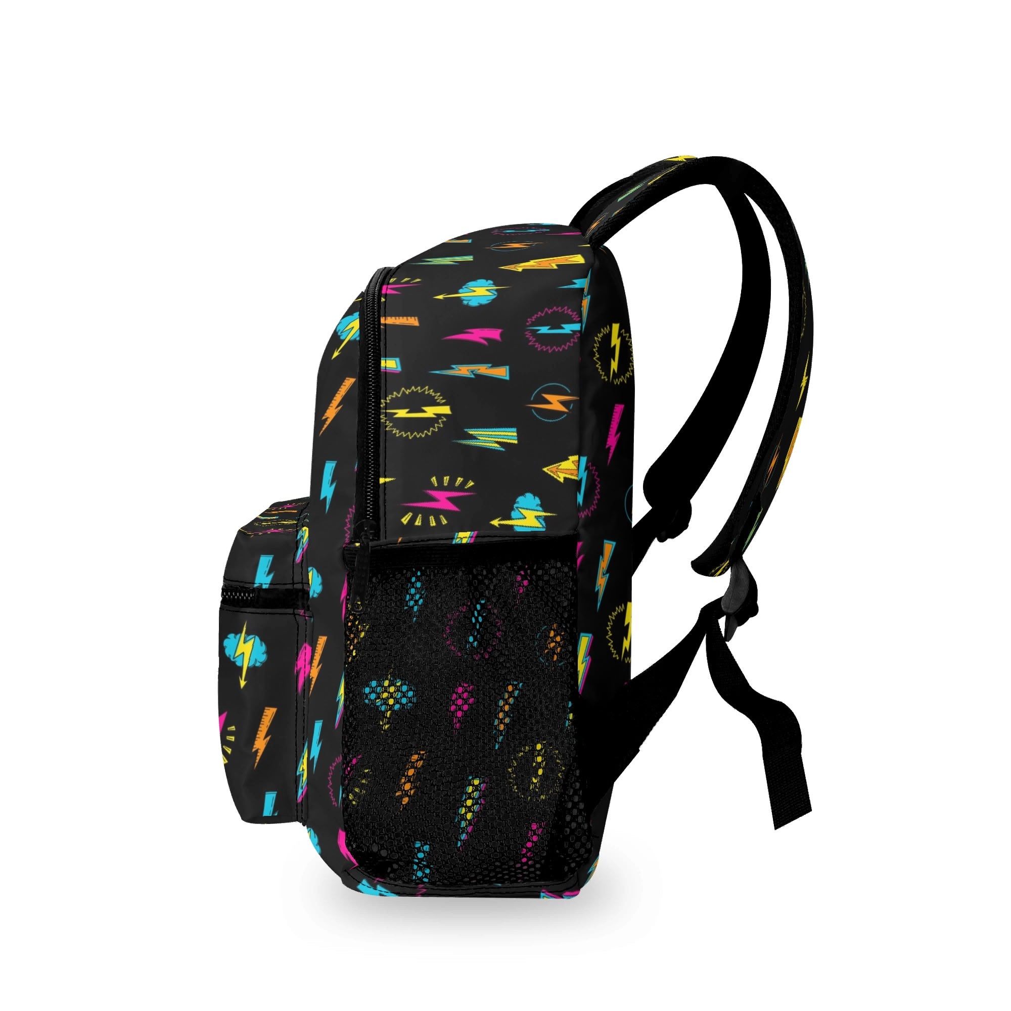 Personalised Fun Lightning, Comic Book Small Kids Backpack, Name On Back Personalised Small Kids Backpack comic Printed Offshore