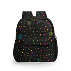 Personalised Stars And Swirls Small Kids Backpack, Name On Back Default Title Personalised Small Kids Backpack Printed Offshore