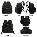 Personalised Stars And Swirls Small Kids Backpack, Name On Back Personalised Small Kids Backpack Printed Offshore