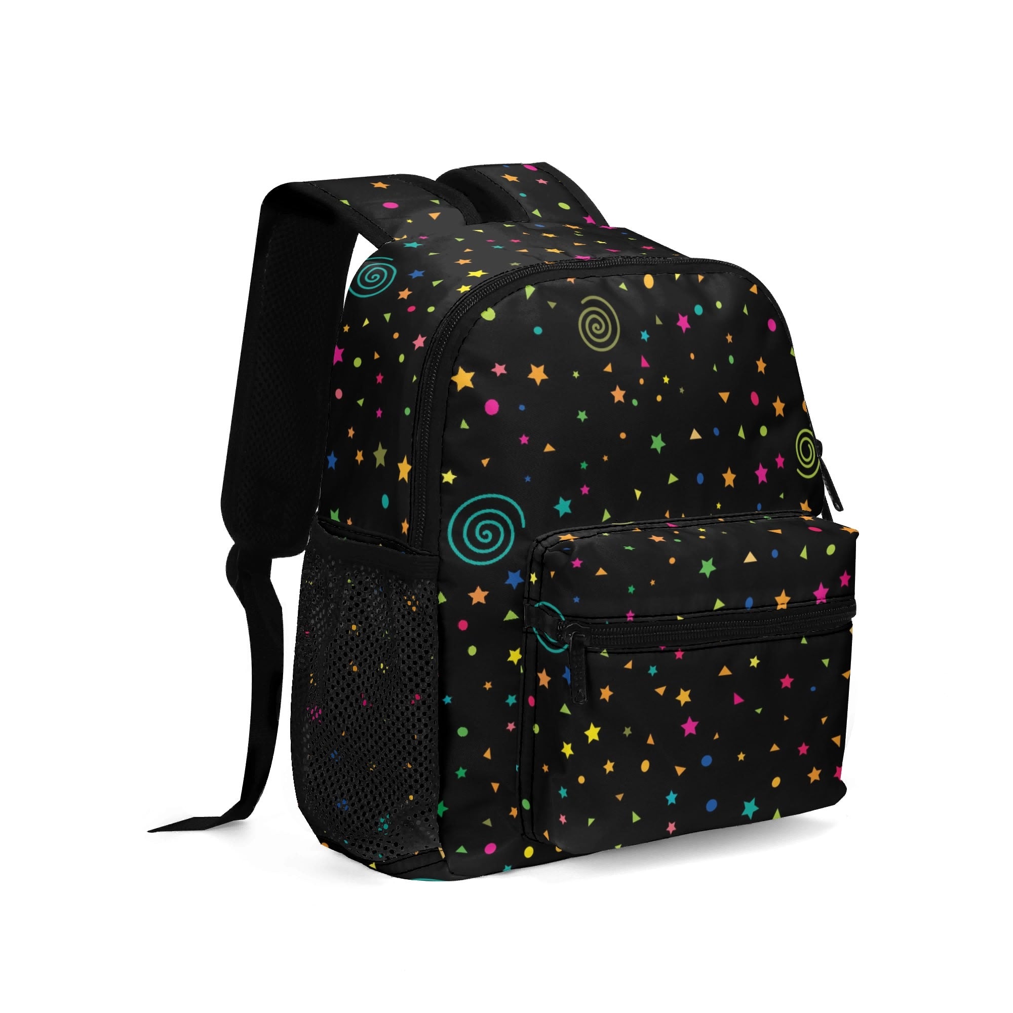 Personalised - Stars And Swirls - Small Kids Backpack, Name On Back Personalised Small Kids Backpack Printed Offshore
