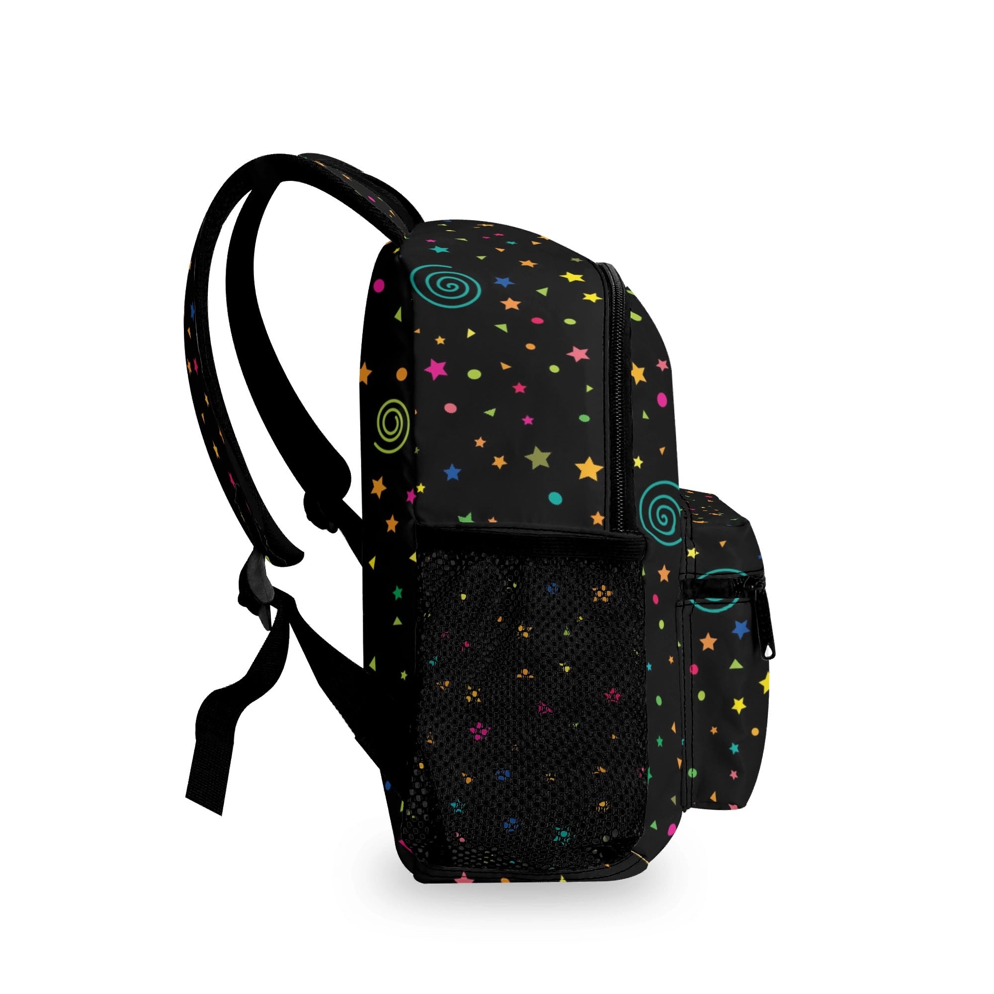 Personalised Stars And Swirls Small Kids Backpack, Name On Back Personalised Small Kids Backpack Printed Offshore