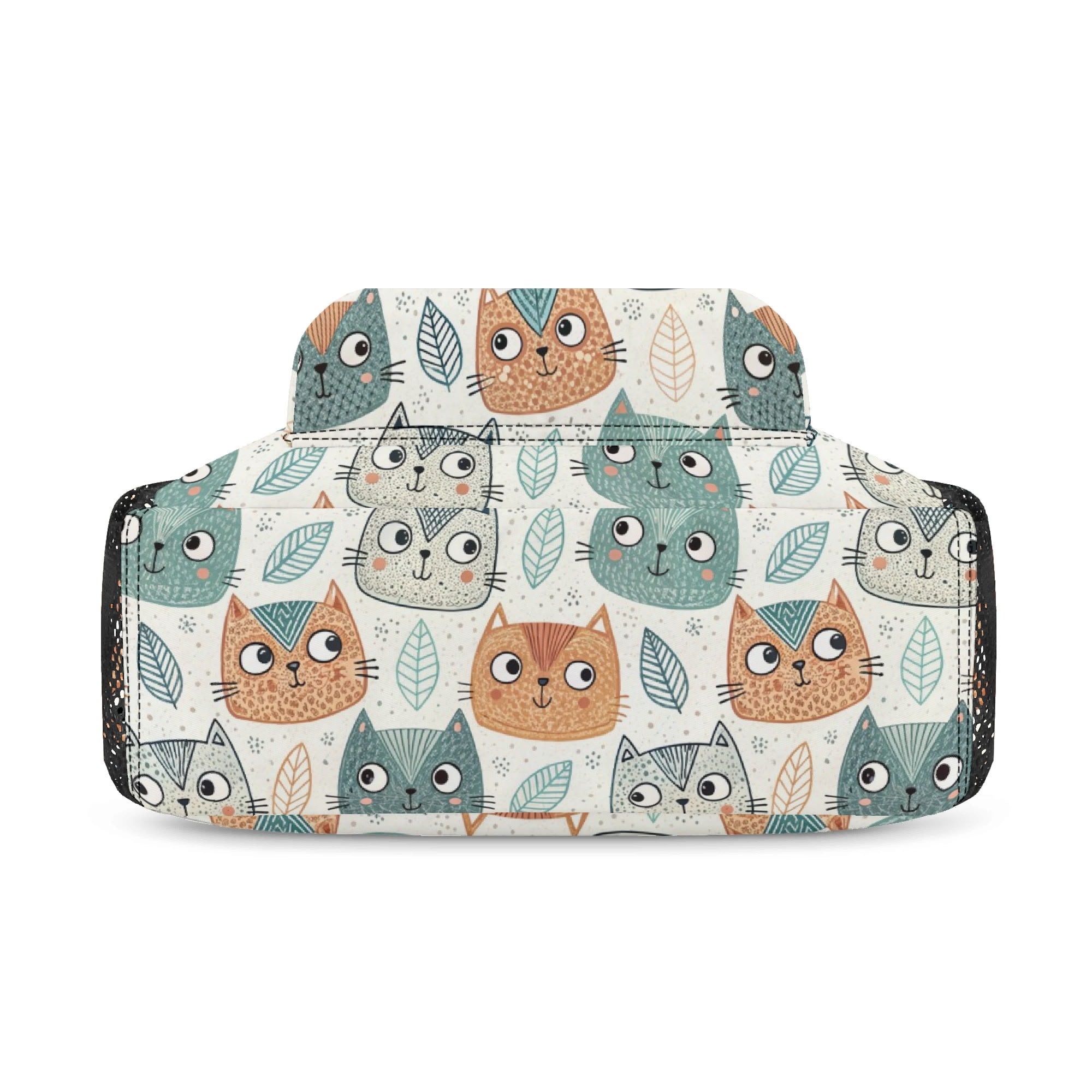 Personalised Cute Cat Faces Small Kids Backpack, Name On Back Personalised Small Kids Backpack animal Printed Offshore