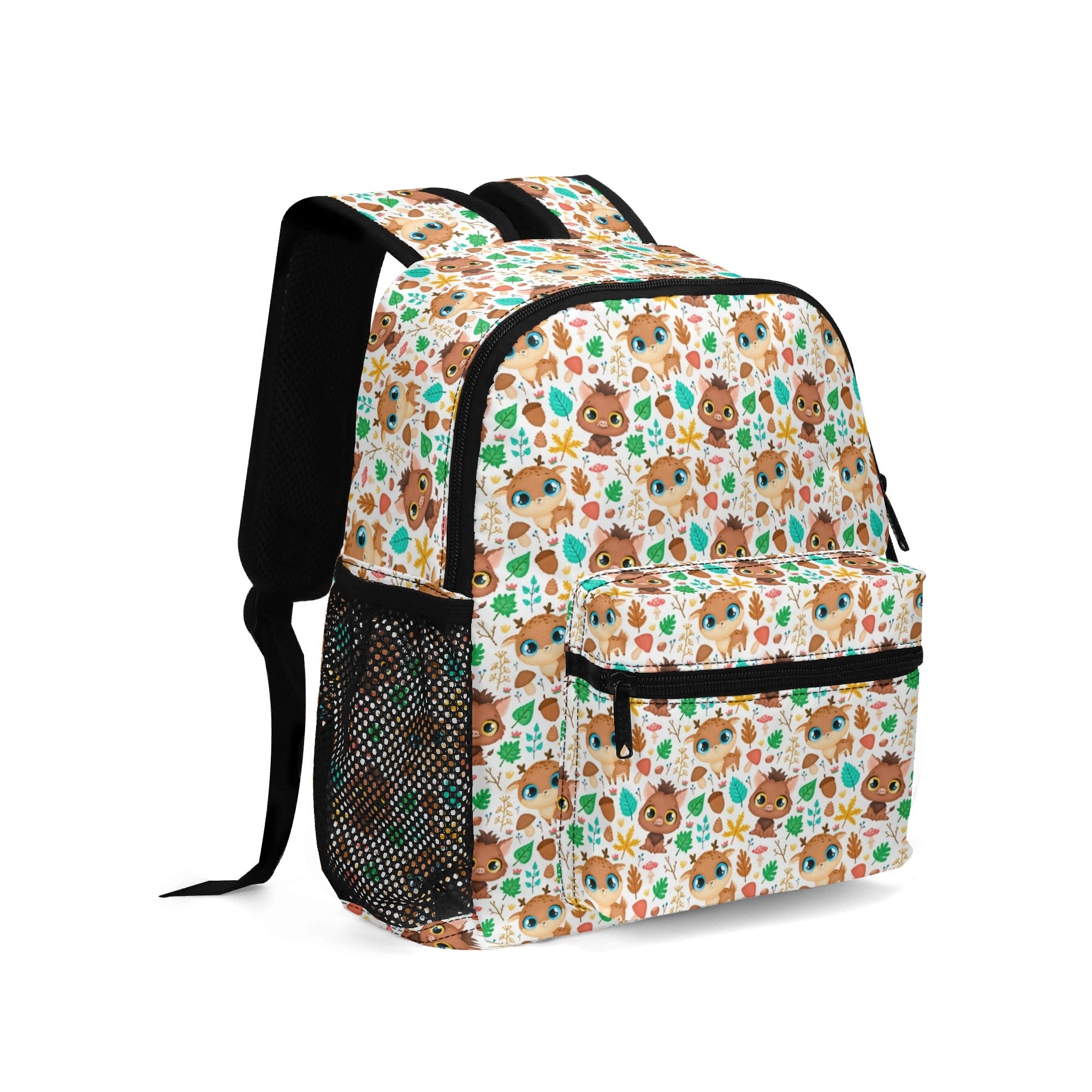 Personalised - Cute Animals - Small Kids Backpack, Name On Back Personalised Small Kids Backpack animal Printed Offshore