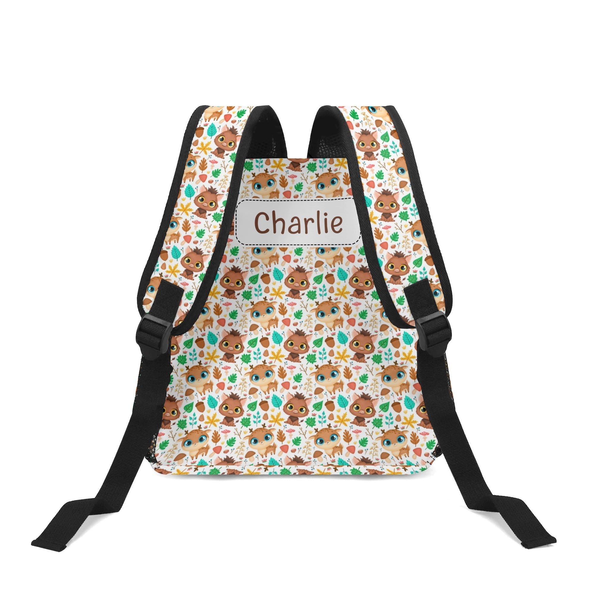 Personalised - Cute Animals - Small Kids Backpack, Name On Back Personalised Small Kids Backpack animal Printed Offshore
